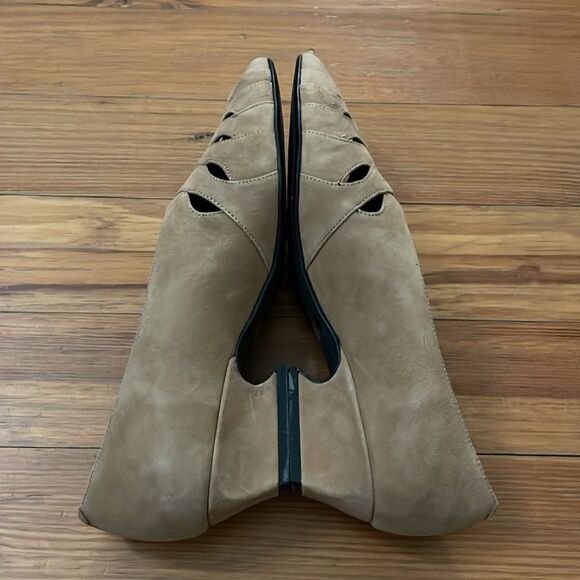 Jeffrey Campbell Handmade Ibiza Last Tan Suede Leather Pump Shoes Womens Size 9 - Picture 6 of 11